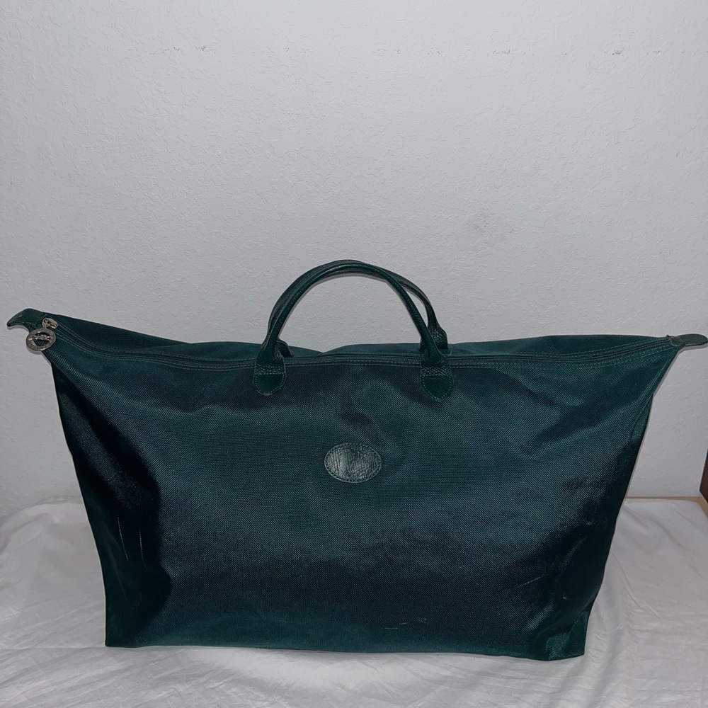 Longchamp Forest Green Duffle Bag XL